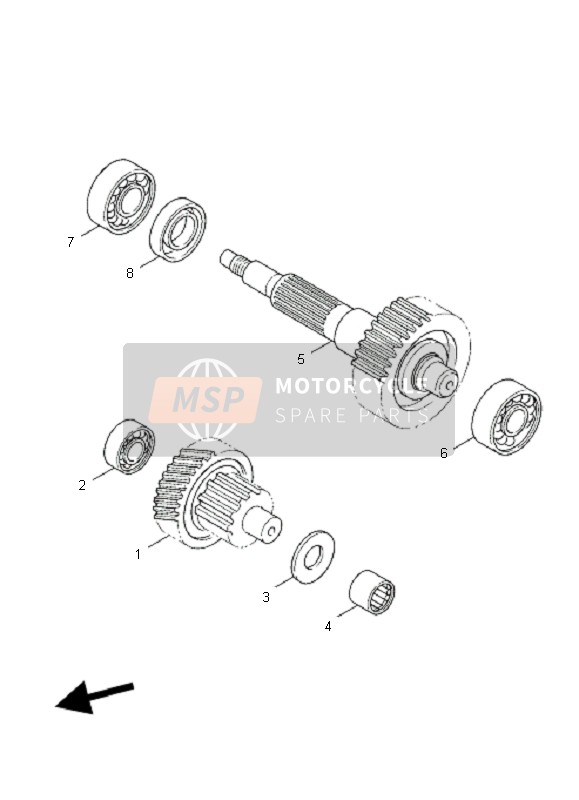 Yamaha XC125 VITY VITY 2010 Transmission pour un 2010 Yamaha XC125 VITY VITY